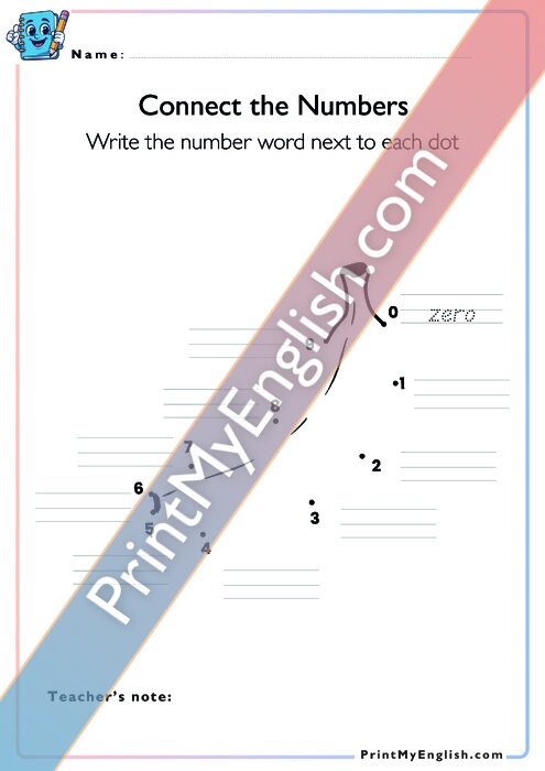 Connect the numbers - Banana