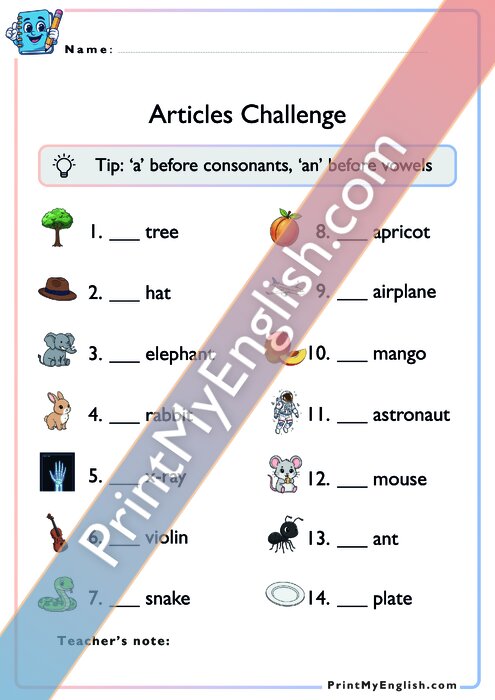 Articles Challenge