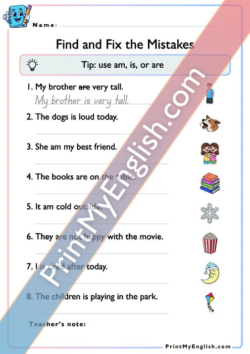 Find and Fix the Mistakes