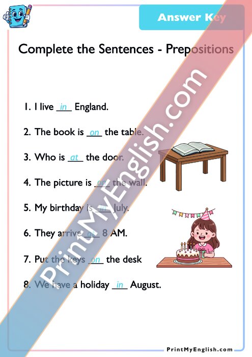 Answer key