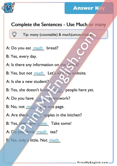 Answer key