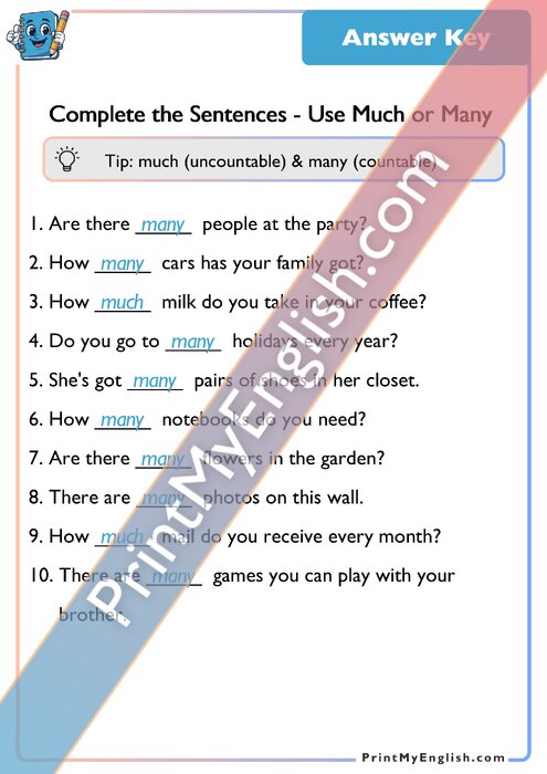 Answer key