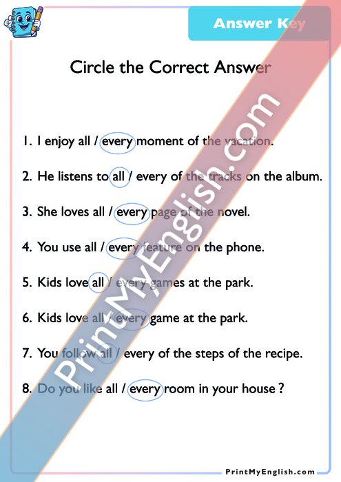 Answer key