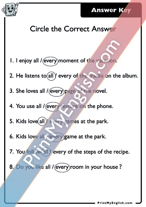 Answer key