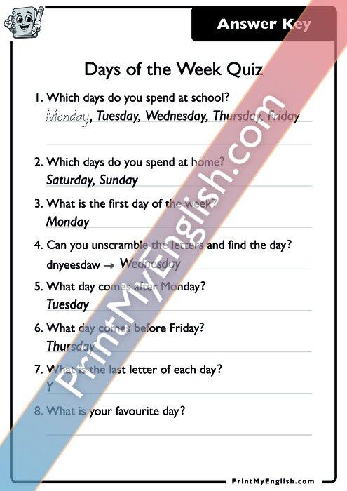 Answer key