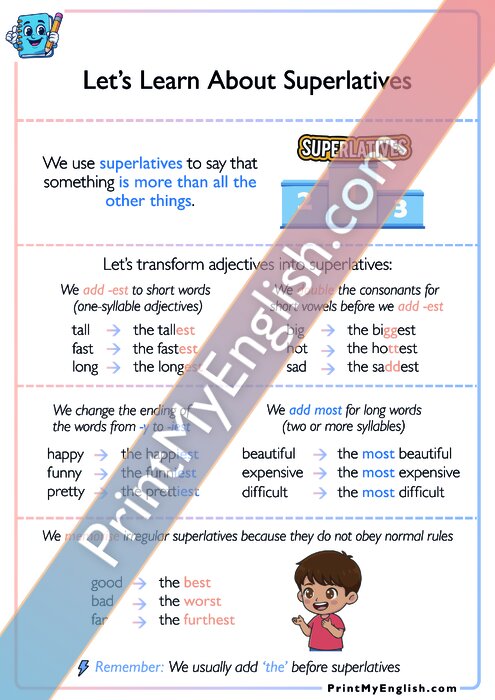 Let's Learn About Superlatives