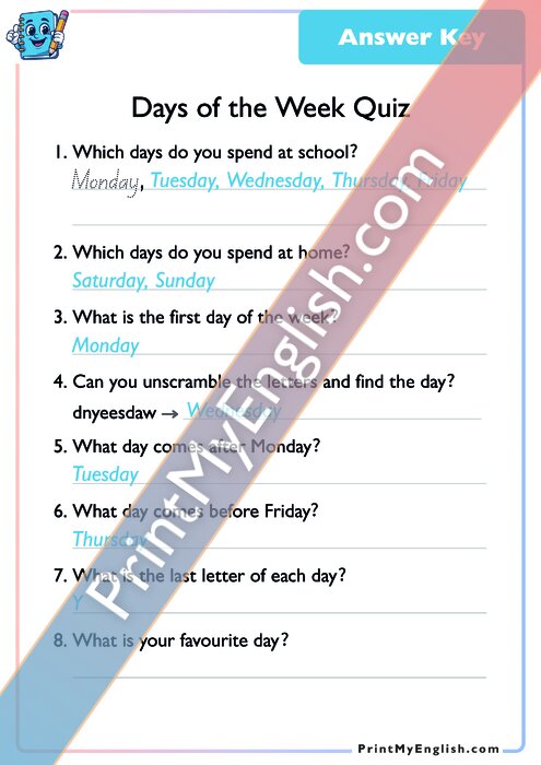 Answer key