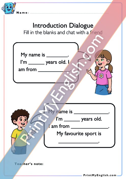 Introduction Dialogue