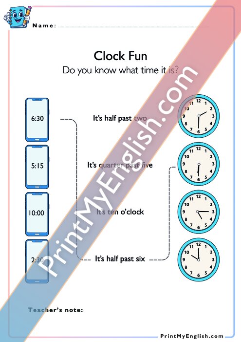 The Time - Clock Fun - Version 2