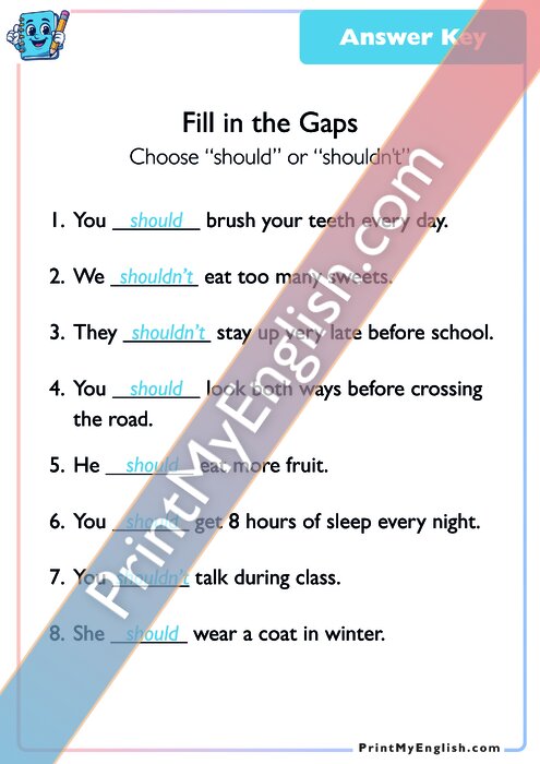 Answer key