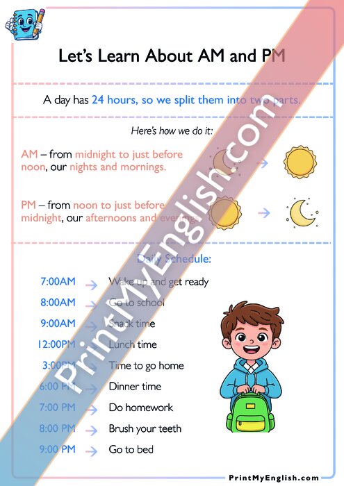 Let's Learn About AM and PM
