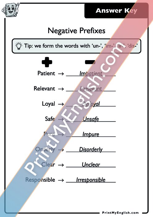 Answer key