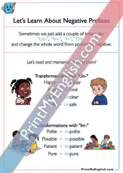Let's Learn About Negative Prefixes - Part 2