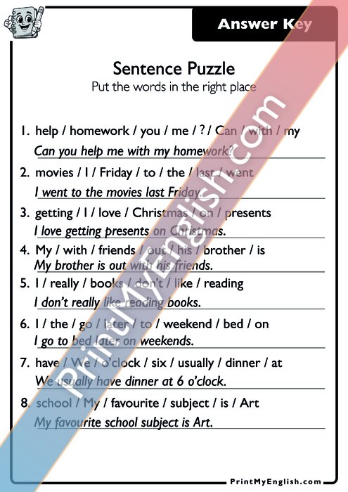Answer key