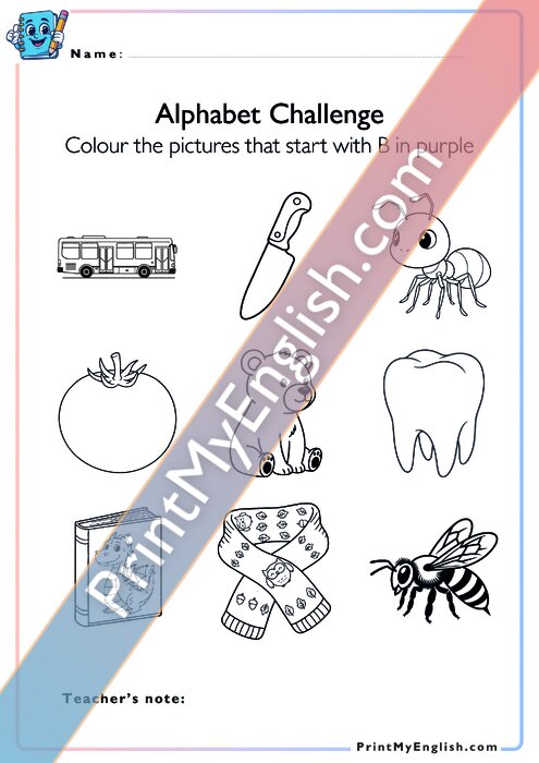 Alphabet Challenge - Bb