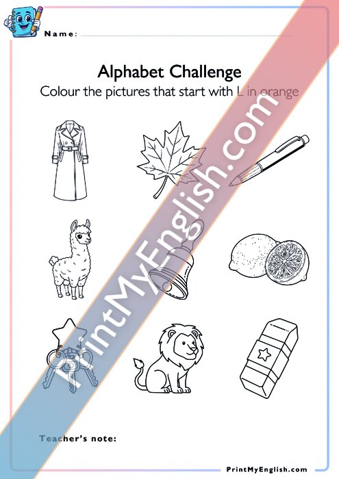 Alphabet Challenge - Ll