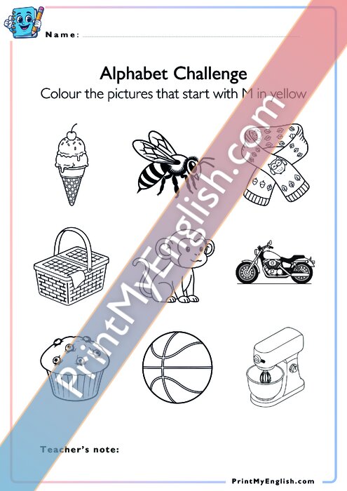Alphabet Challenge - Mm
