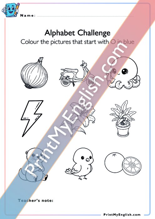 Alphabet Challenge - Oo