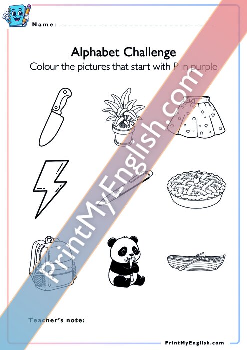 Alphabet Challenge - Pp