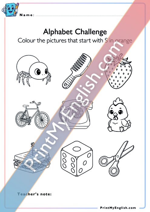 Alphabet Challenge - Ss