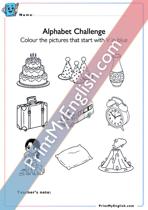 Alphabet Challenge - Vv