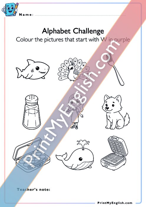 Alphabet Challenge - Ww