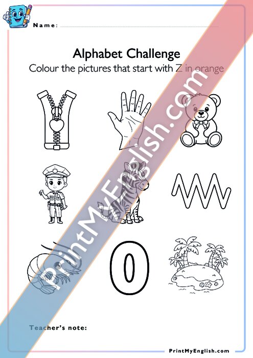 Alphabet Challenge - Zz