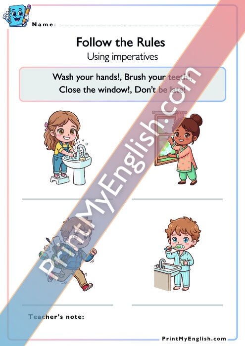 Follow the Rules - Imperatives - Version 1