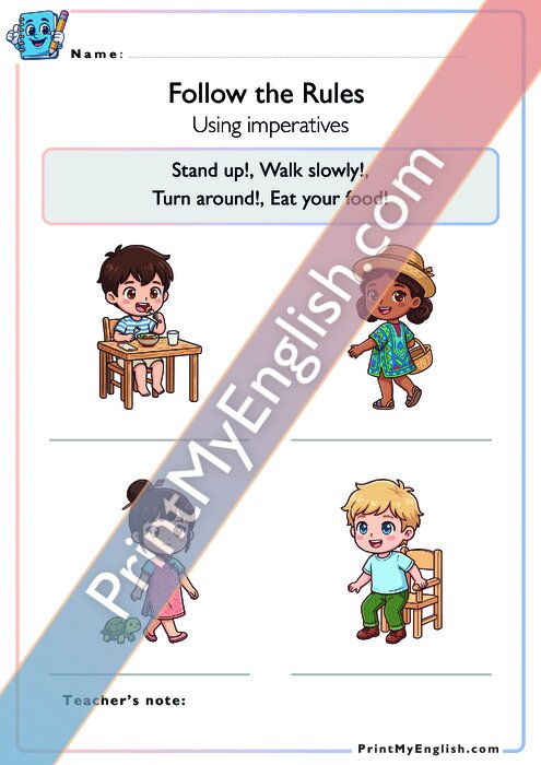 Follow the Rules - Imperatives - Version 2