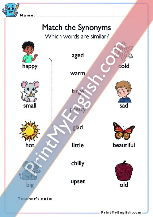Match the Synonyms