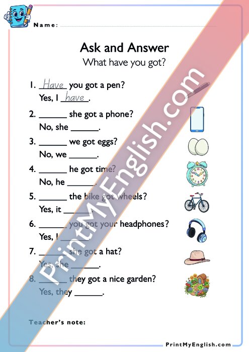 Ask and Answer - What Have You Got?