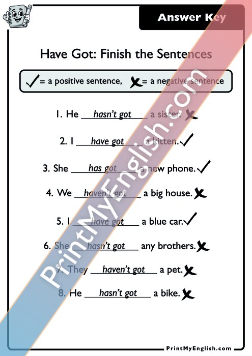 Answer key