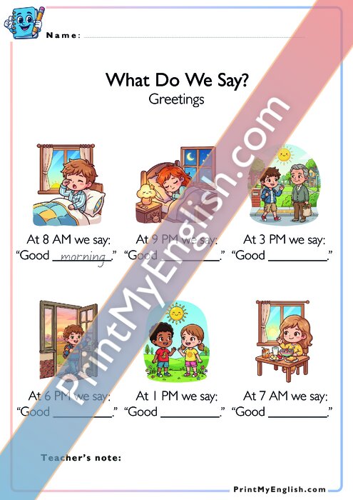 What Do We Say - Greetings