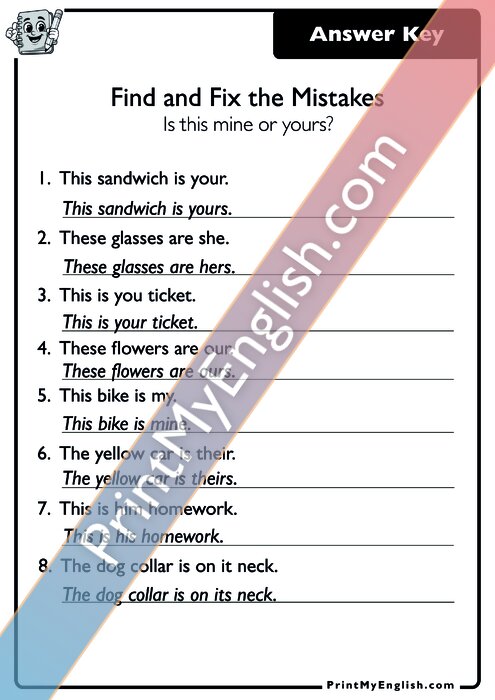 Answer key