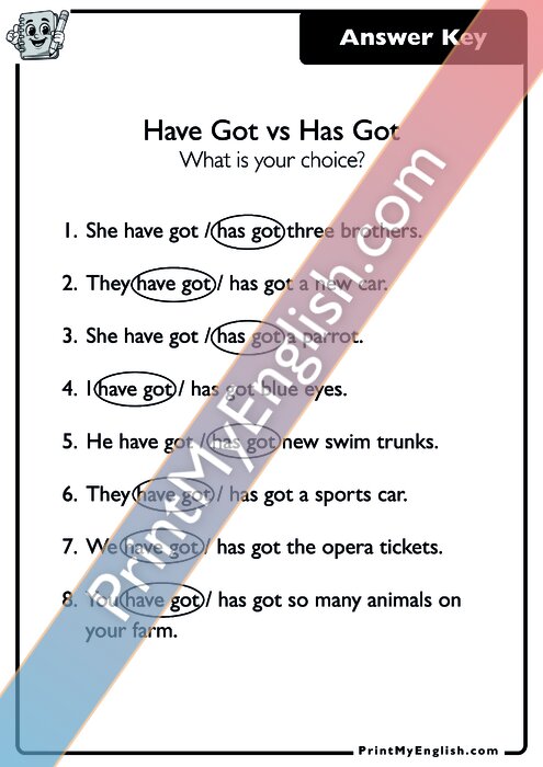 Answer key