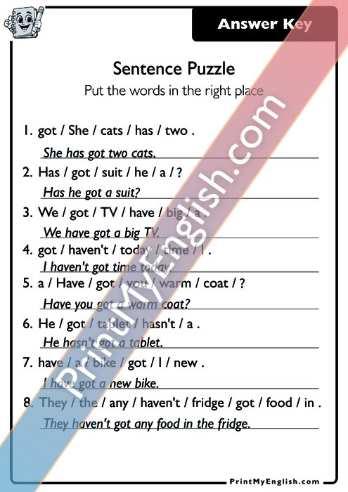 Answer key