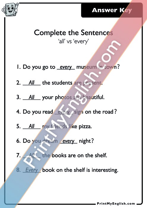 Answer key