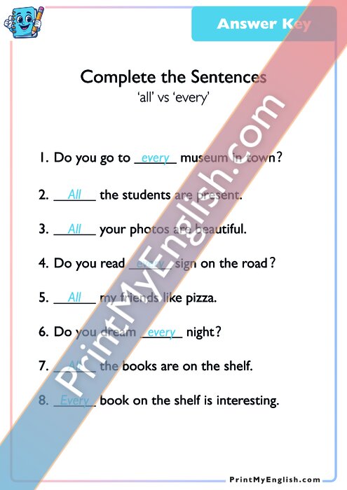 Answer key