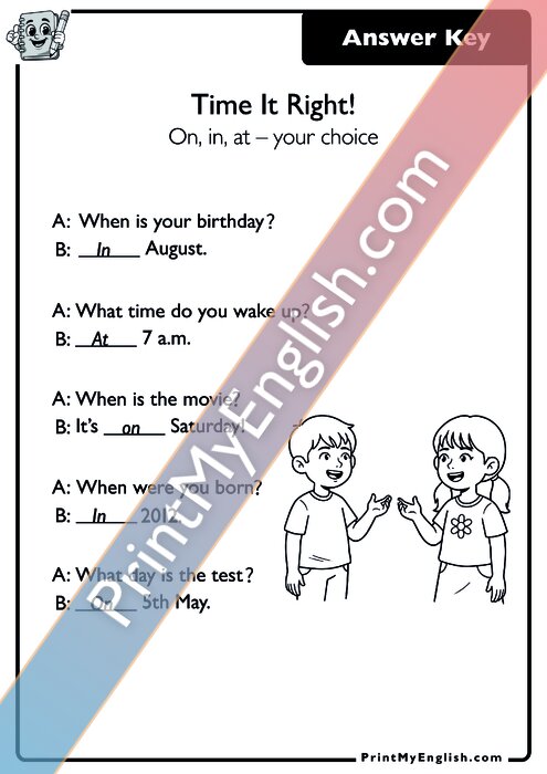 Answer key