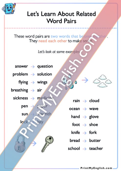 Let's Learn About Related Words