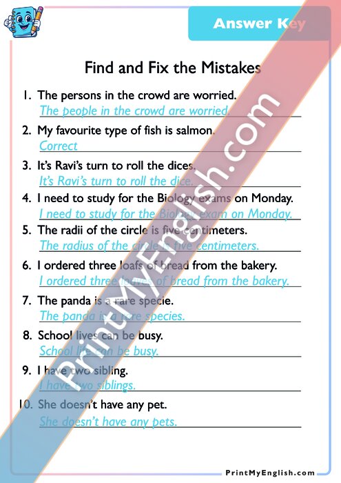 Answer key