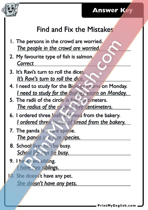 Answer key