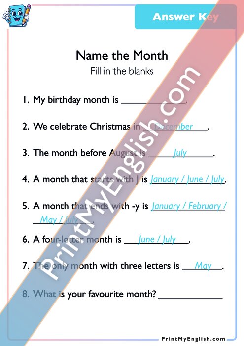 Answer key
