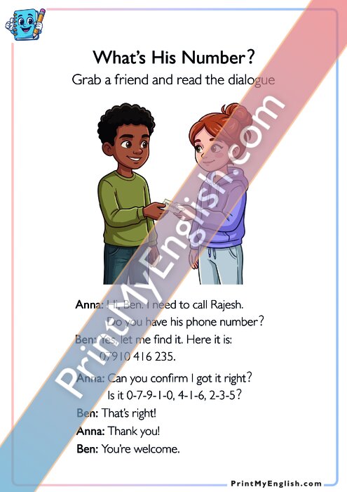 Talk to a Friend - What's Him Number