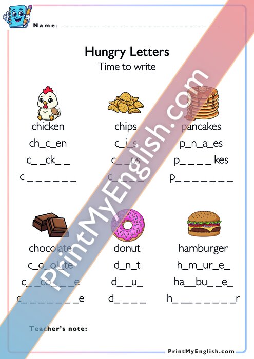 Hungry Letters - Version 1