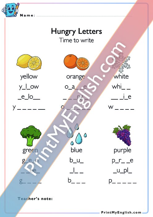 Hungry Letters - Version 2