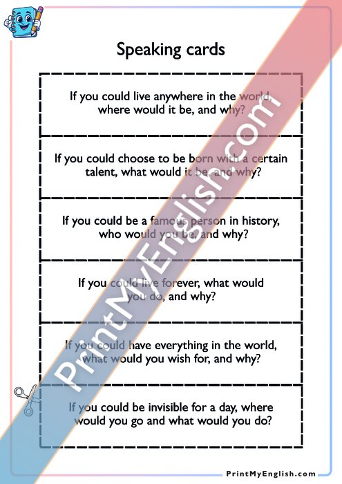 Speaking Cards - Version 1