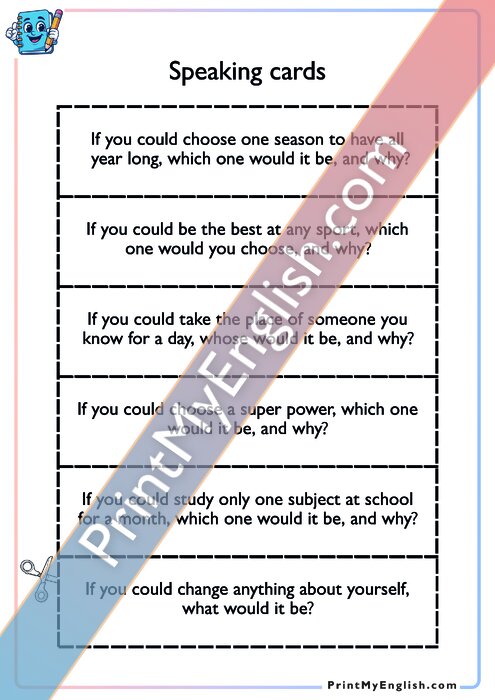 Speaking Cards - Version 3