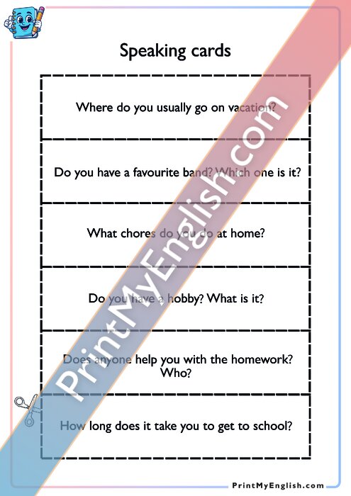 Speaking Cards - Version 4