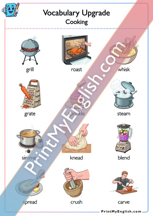 Vocabulary Upgrade - Cooking Verbs